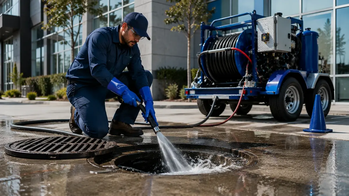 Commercial Hydro Jet Drain Cleaning in Potrero