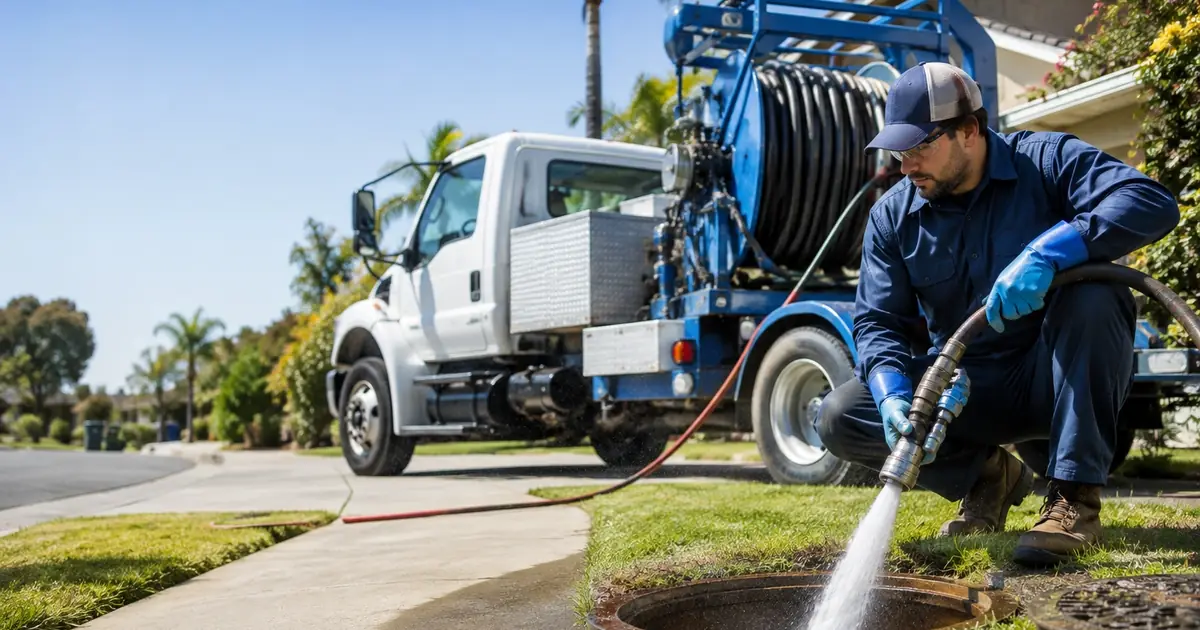 Hydro jet sewer cleaning Potrero