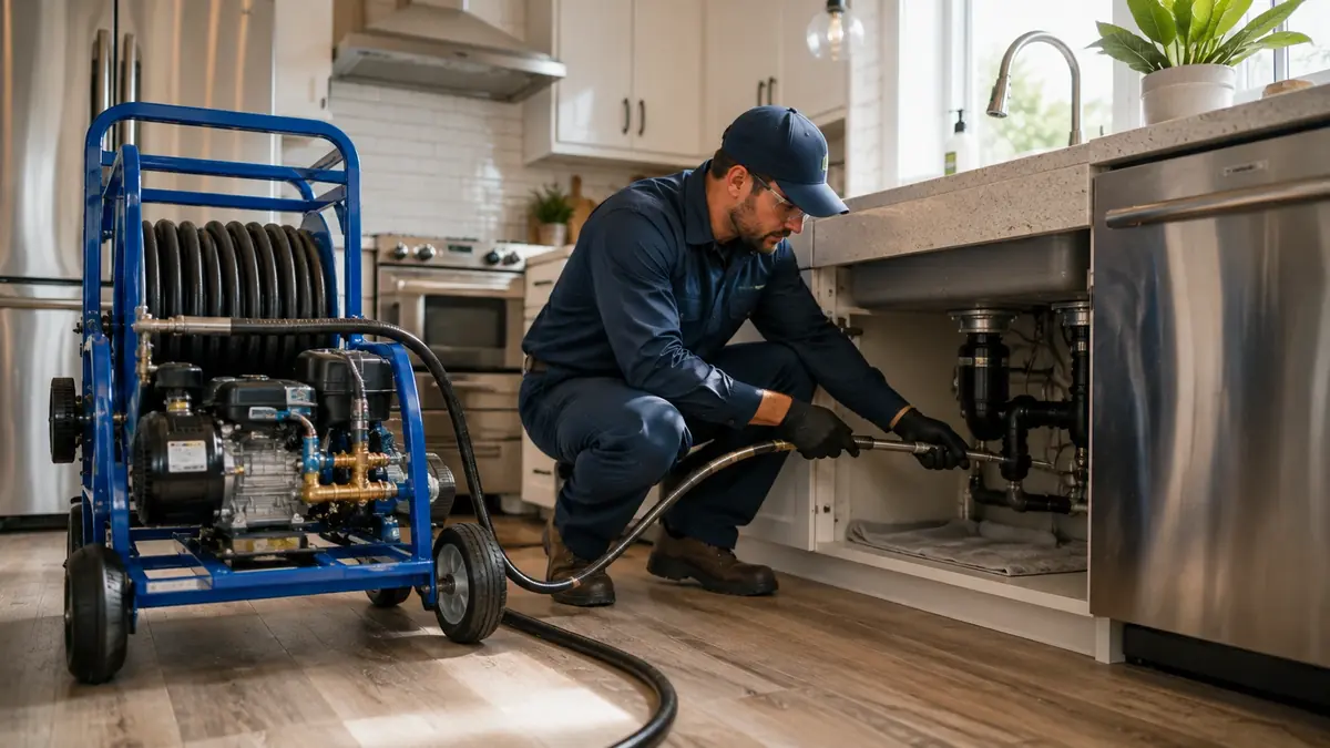 Kitchen Drain Hydro Jetting in Potrero