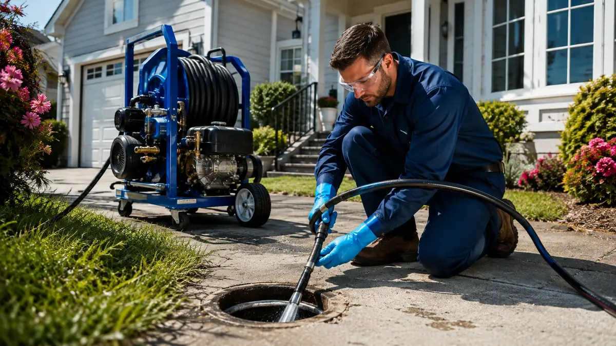 Residential Hydro Jet Drain Cleaning in Potrero