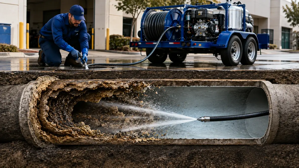 Sewer Pipe Descaling in Potrero